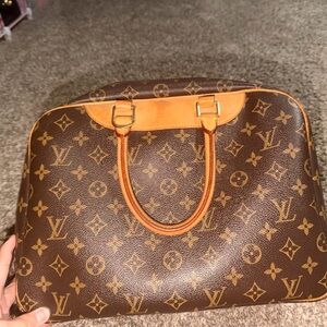 Louis Vuitton Classic Monogram Satchel in Brown and Tan